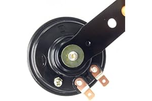 Hozzwhoo 7010 Loud Motorcycle Horn 12V 1.5A 105dB Electric Air Horn Waterproof Trumpet for Motorbike Scooter Dirt Bike Waterproof Speakers