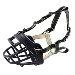 Anti-mordedura Bozal para Perros, Cesta de Silicona, Permite Beber, Jadear y Comer