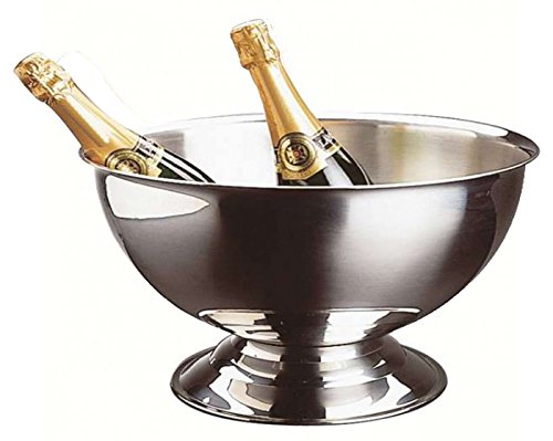 Util Home 4615260 - Cubitera para champán en Acero Inoxidable Gris 40 cm