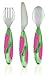 Munchkin Munchkin 011568 Cutlery Set with Mighty Grip Pink
