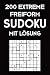 Produktbild 200 Extreme Freiform Sudoku Mit Lösung: Sudoku Puzzle Rätselheft, 9x9, 2 Rästel pro Seite