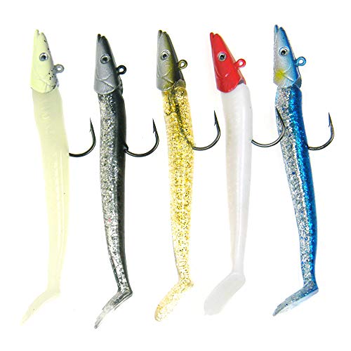 5 cebos de pesca QualyQualy para agua dulce, de 21 g y 12 cm, 5Pcs Mixed Color