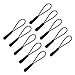 Produktbild F-eshion 10pcs Reflektierende Reiverschluanhnger Zipper Zip Reiverschlusszipper Schwarz