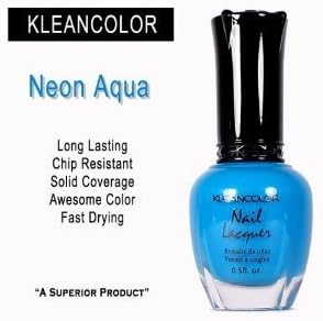 Kleancolor - Nail Polish - Neon Aqua by mad4cosmetics