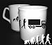 Produktbild Trucker LKW Fernfahrer Logistik Truck Evolution BÜROTASSE BUEROTASSE TASSE KAFFETASSE MUG