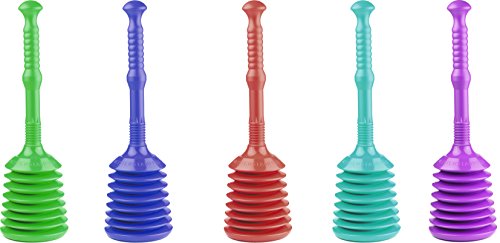 Turbo Stampfer Blau Rohrreiniger Abflussreiniger Saugglocke Pömpel Pümpel Rohrfrei - 4