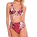 Produktbild Damen Print Mode Push-Up Gepolsterter Bh Strand Bikini Set Badeanzug Bademode