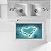 Produktbild Bluelover Pag 3D Badezimmer Herz Form Baummuster Boden Aufkleber Anti Slip Wasserdicht Waschbar Duschraum Dekor