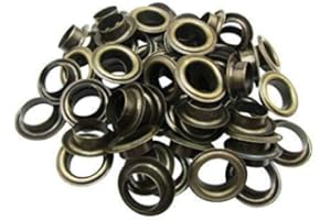 Uteruik Œillets et rondelles antirouille de 20 mm pour tissu, rideaux, cuir, bâche, loisirs créatifs, 100 pièces