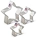 Produktbild Ann Clark Star Cookie Cutter Set – 3–5,1 cm 2 3/10,2 cm & 3 1/5,1 cm – Verzinnter Stahl