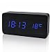 Produktbild FIBISONIC LED Digital Wecker Holz Wecker Tischuhr Datum Temperaturanzeige Einstellbare Helligkeit Standuhr