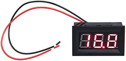 mikolotuk 0.56inch LCD DC 3.2-30V Meter Digital Voltmeter Red LED Panel with Two-wire