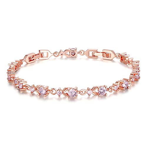 Wostu Mujer Mode Pulseras  Chapado en oro con circonio cúbico Regalos para cumpleaños