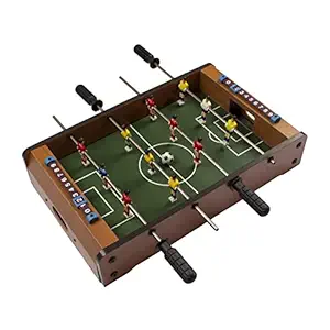 Tynimo Foosball Table Game Board for Kids Mini Indoor Soccer Table 12 Players Football Table Top Game Toy for Boys and Girls with 4 Rods for Home Office Party Gifts and Outdoors Size (51X51X10cm)