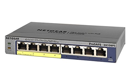 Netgear GS108PE-300EUS ProSAFE (Web Managed (Plus) 8-Port Gigabit Ethernet Switch) - 3