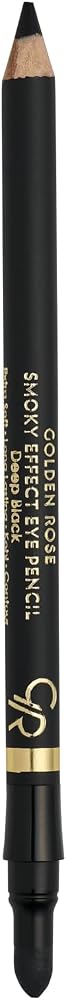 Golden Rose Smoky Effect Eye Pencil No: 01 Deep Black - Sünger Aplikatörlü Siyah Göz Kalemi