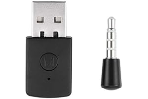 Zerone USB Bluetooth Adapter, Wireless Bluetooth 4.0 Receiver&Transmitter Dongle Adapter for Playstation PS4