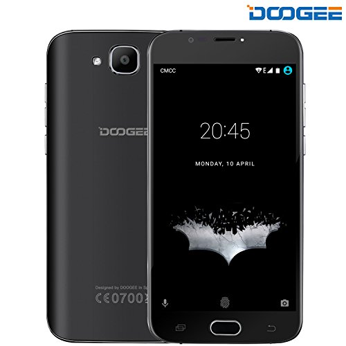 examen Telephone Portable Debloqué, DOOGEE X9 MINI Smartphone, Téléphone Portable Pas Cher Sans Forfait ( Écran HD 5,0 Pouces - 8 Go ROM - Android 6.0 -Double SIM - Quad Core MT6580 - 5.0MP Appareil Photo - Empreinte Digitale )- Noir