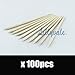 100Pcs Nail Art Orange Wood Sticks Cuticle Pusher Remover Pedicure Manicure Tool