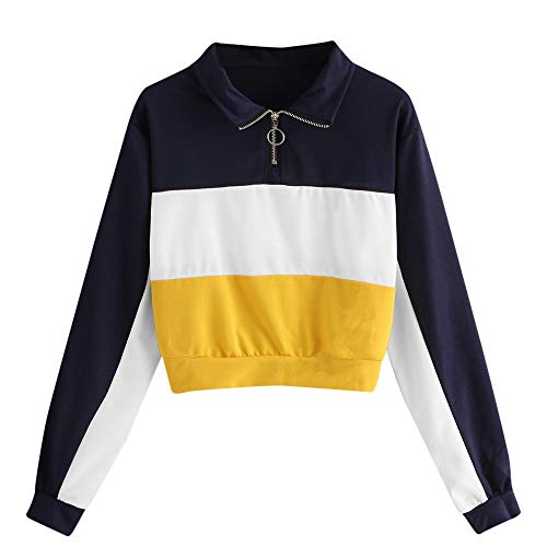 DEELIN Automne Hiver Femmes À Capuche Sweat À Manches Longues Patchwork Casual Lâche À Capuche Pulls Hauts Blouse