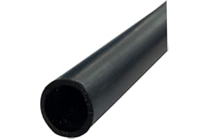 GRAPHSKILL 25MM ID - Black Circular Silicone Rubber Tubing Pack Size : 1