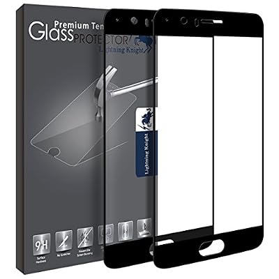 LK Protection écran OnePlus 5, LK [2 Pièces] [Couverture complète] Verre Trempé [Garantie de Remplacement à Durée de Vie] Screen Protector Film - Noir