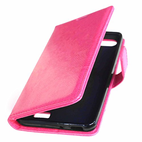 Nancen Huawei G Play Mini / Honor 4C (5,0 Zoll) Lederhülle Neu Style Acht Farbe Weich PU Flip Case Ledertasche / Schutz Etui, Einfach Vintage Kollektion Karten Slot Foto Wallet Hülle Handy Tasche Zubehör - 5