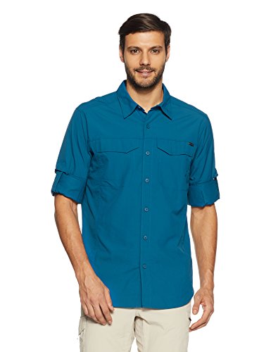 Columbia Men's Plain Regular Fit Nylon Casual Shirt