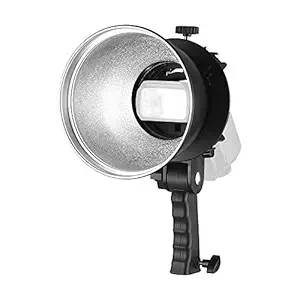 Homgeel Handheld S-Type Flash Bracket Holder+7 Inch 65 Degree Standard Reflector Diffuser Shade Lamp Shade with Bowens Mount for Speedlite Flash Snoot Softbox Beauty Dish Photography Umbrella