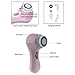 PleasingCare Sonic Facial Cleansing Brush, 2 Speeds Rechargeable Clean Face Machine, Removing Makeup and Skin Care Must Have Cleaning System, 7 Languages Instruction Booklet (Pink - 3 Brush Heads)