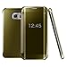 Produktbild Schutzhülle für Samsung Galaxy S7, Amison Luxus Spiegel-Slim Case, Folio, Schutzhülle gold