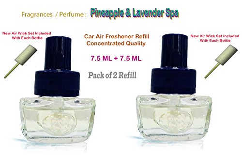 Orgner Car air Freshener refill Pineapple & Lavender Spa SCENT is a Concentrated New Car Smell made of an exclusive perfume formulation. 7.5 ML Each Pack of 2 RS.169 (58.00% Off) - Amazon