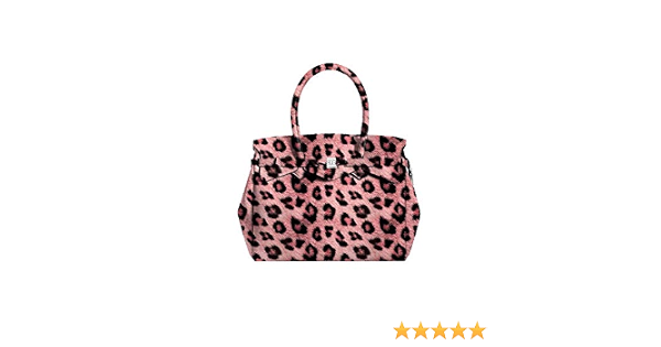 Save My Bag Miss Plus - Borsa a mano da donna, colore: Rosa leopardato :  Amazon.it: Scarpe e borse