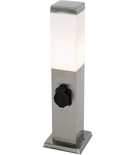 QAZQA Palo Da Terrazza Moderno - 1 Luce, IP44, Grigio Scuro, Per Esterno - Foto 9