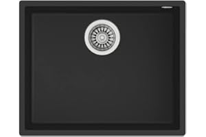 Teka - Fregadero Tegranite Square 50.40 Color Black Ref 115230020 Mueble De 60 Cm