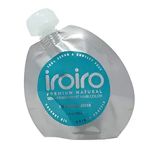 IROIRO Premium Natural Semi-Permanent Hair Color 115 Iro Emerald Green (8oz) by Iroiro