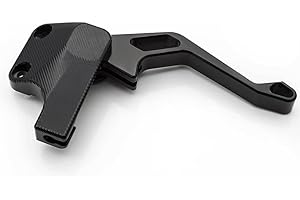 NICEDOLL Levier de frein de stationnement CNC ATV pour Raptor 125 250 360 660 700 YFM125R YFM250R YFM360R YFM660R YFM700R YFZ450 YZF450R 2004-2021 Aluminium noir