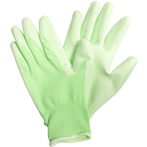 Preisvergleich Produktbild Connex Gartenhandschuhe Teilbeschichtung aus Polyurethan Gr. 7 hellgrün, FLOR78036