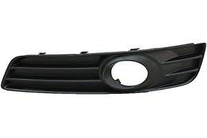 TVP Trade Vehicle Parts.co.uk Compatible With Front Bumper Fog Grille Black Textured N/S Left A3 Standard Models 2008-2012