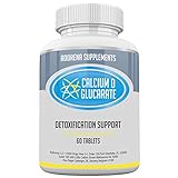 Calcium D-Glucarate 500mg- CDG for Estrogen Management, Cleanse, Menopause, Liver Detox | 60 Tablets Cal D Glucarate Supplements