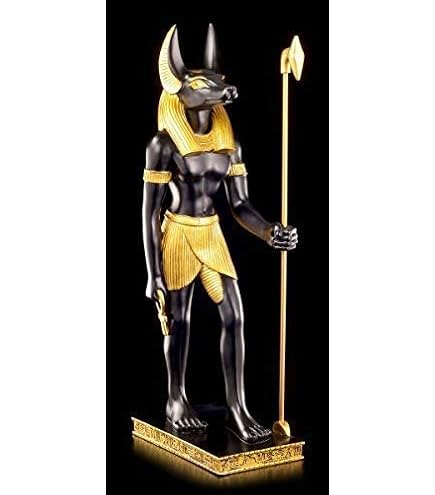 Statuette Décorative Anubis Couché - Gardien Des Morts égyptien - Résine Détaillée 10 Cm - Décoration Mystique Figurine Résine Détaillée 10 Cm