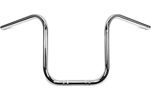 Westland Customs 7/8 Inch Universal Handlebars, 12 Inch Chrome Steel