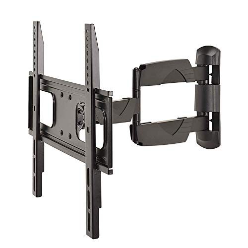 DQ Vesta TV 400 negro - Soporte TV de pared - Recomendada TV de tamaño: 32"-55" - VESA 50x50 ... 400x400 mm - Totalmente portátil / Giratorio / Orientable / Inclinable