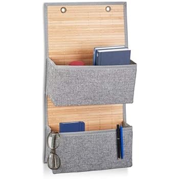 2x Wandorganizer im Set, Hängeaufbewahrung, Türgarderobe