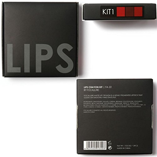 ROPALIA 3 Stücke Matte Samt Lip Gloss Set Wasserdicht Langlebig Akt Tattoo Bleistift Lippenstift - 6