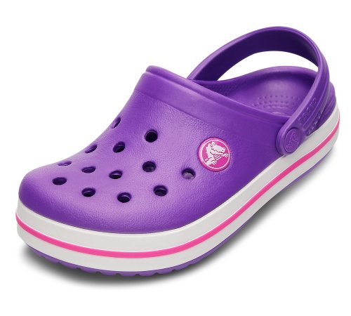 purple crocs kids