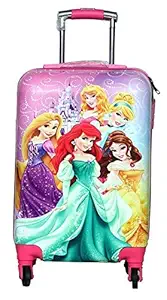 Swarn Polycarbonate Five Princess Cartoon Printed Suitcase Trolley Bag for Girls