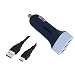 Produktbild Type-C USB Car/DC Charger for LG G6 H870, V20, vs995, H990, LG G5, H850, H820, G5, H845 (3 USB Port, Type-C USB Data Charging Cable Included) – Black/White + MND Stylus
