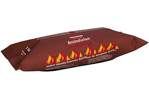 KAMINO-FLAM 15 Stück KaminoFlam® - Kaminfeuer Andzündscheit, Dauerbrenner Kaminfeuerscheit, Kaminofen Brennstoff, Kachelofen, Holzofen Befeuerung