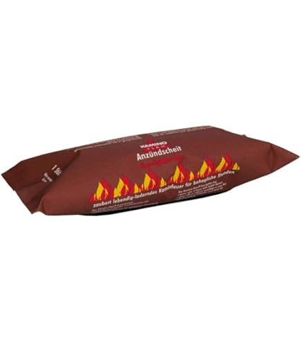 KaminoFlam® haardvuur, 10 stuks, 100% hernieuwbare grondstoffen, voor kachel, tegelkachel, houtkachel